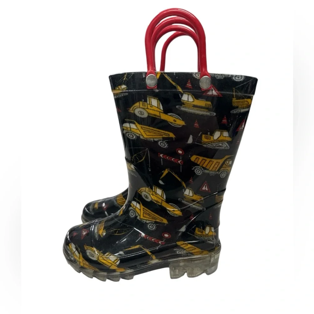 Rain boots construction workers